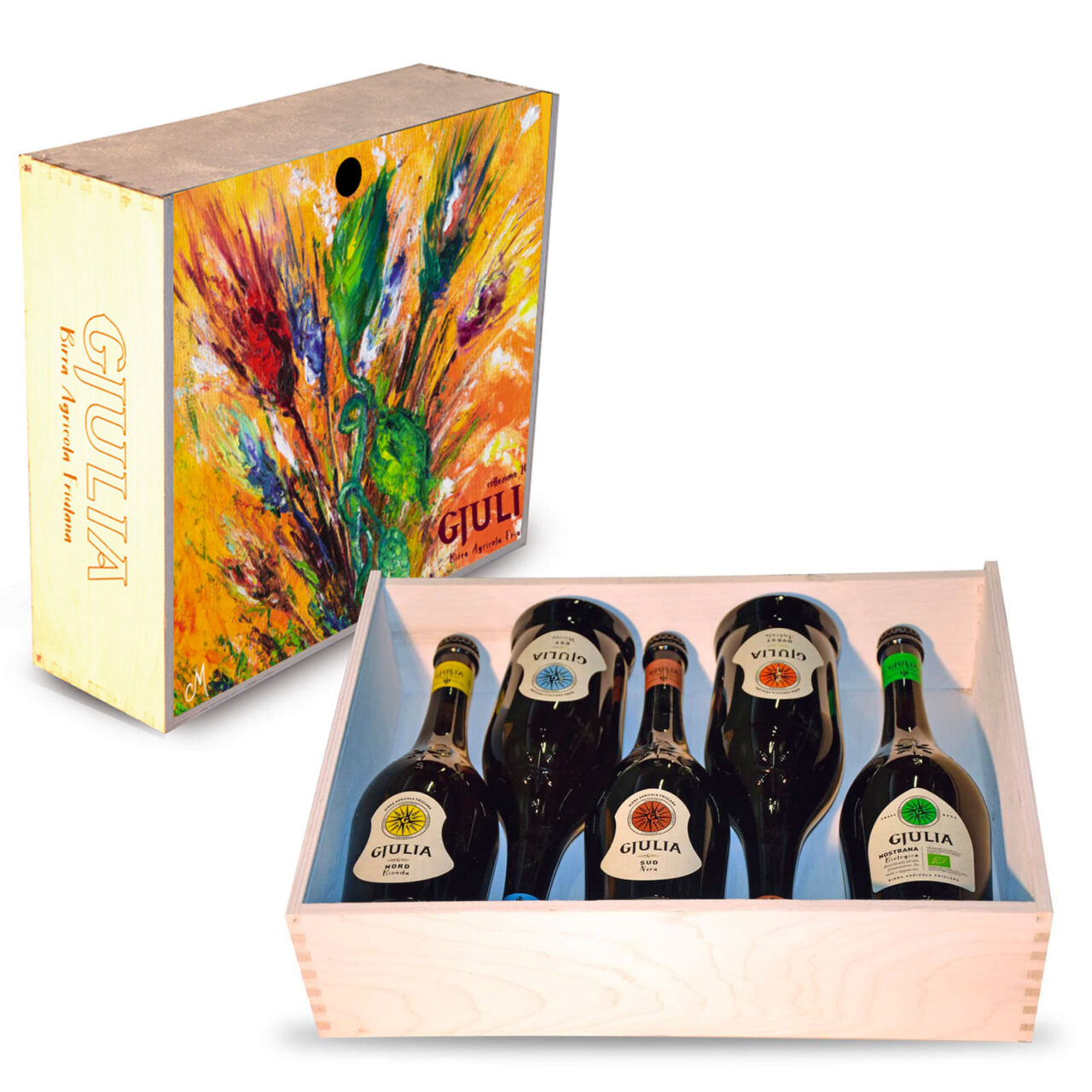 Cassetta regalo "Natura" 5 bottiglie da 75 cl