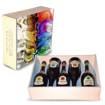 Cassetta regalo "Onda" 5 bottiglie da 75 cl