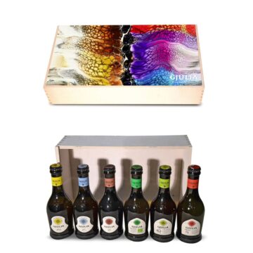 Cassetta regalo "Onda" 6 bottiglie da 33 cl