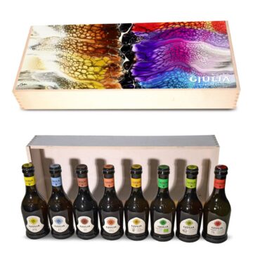 Cassetta regalo "Onda" 8 bottiglie da 33 cl